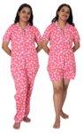 Rainbow Hearts Cotton 3-Piece Pajama Set – Soft & Stylish